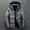 Dunjacka tjock varm kappa vinterkläder män puffer coat vinter jacka herrkläder lyx jacka mens väst män väst G1108