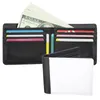 2021 Sublimation Blank DIY PU Double Side Foldable Clutch Wallet For Women Men Creativity Thermal Transfer Printing Purse FHL471-WLL