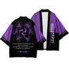 Été beauté samouraï traditionnel Kimono japonais Anime vêtements Cardigan Genshin Impact Spark Knight Klee Cosplay hommes femmes Yuka X0723