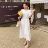 Fashion Runway Summer Plus Size Women High Waist Dress Women's Lace Hollow Out Embroidery Elegant Party 210520