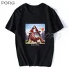 Jesus Raves Stampa Casual Mens T-Shirt Moda Harajuku T-shirt personalizzata Maglietta manica corta Punk Oversize 's 210706