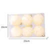 Macarone Christmas Balls Plastic Crackle Bulb Ball Xmas Tree Layout Props Decorations Hanging Pendant Home Furnishings Decor 6cm 8cm