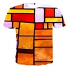 Verão Mens T Shirt Homens 3D Mágica Impressão Gráfica Tshirts Moda Casual Redondo Pescoço T-shirt Masculino Estilo de Rua Hiphop Tees Boa Qualidade Tops