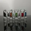 Hookah accessory Mini Glass Filter Tips for Dry Herb Rolling Papers With Tobacco Cigarette Holder Thick Pyrex Colorful Smoking Pipes