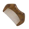 Peigne en bois de santal personnalisé votre LOGO barbe peignes personnalisés outils de cheveux en bois gravés au Laser FHL415-WY1595