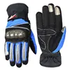 Motorcycle Winter Warm Gloves Double waterproof Reflective Riding Cycling Gloves with carbon fiber fist protector shell MTV-07 H1022