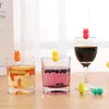 Creative Home supplies Silicone Red Wine Glass Marker unicorn Pineapple Markers Charm Drinking Glasses Identification Cup Labels Tag Signs for Party 6pcs/set