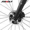 Airwolf 700 * 42C Karbon Fiber Çakıl Bisiklet Komple Yol Cyclocross Bisiklet 49/52/54 / 56/58 CM Shimano R8070 DI2 GROPUSET Için Tamamen Dahili Kablolama Bisikletleri