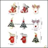 Charms smycken fynd komponenter jul x-mas stocking träd emalj för att göra nyckelring halsband hängsmycke jewlery 1 stycke dropp leverans