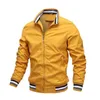 Fashion Men Jacket coat Stand Collar Casual zipper outwear Male Slim Fit Designed Cardigan Men's Coats Jackets chaqueta hombre 211217