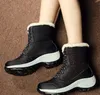 Осень зима женские снежные ботинки Высокие женские Женские Повседневная Обувь Удобный Теплый Med Plaform Boot Мода