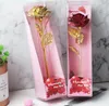 Party Favor LED 24k feuille d'or plaqué rose ciel étoilé lumineux rose-fleur choc lumière doré rose mariage saint valentin cadeau de noël SN3238