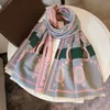 Fashion Cashmere High Quality Cashmere Scarf Ladies Autumn and Winter Plaid Letter Jacquard Shawl Uquisite Workmanship