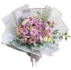 Fournitures de fête Papier enveloppé de fleurs 20pcs / paquet 60 * 60CM Mariage de Noël Saint-Valentin Papiers d'emballage cadeaux de fleurs bronzantes imperméables SN2622