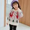 Pullover 2021 Christmas Sweater For Kids Winter Toddler Girl Knitted Children Clothing Long Sleeve Cartoon Tops 3 4 5 6 7 8 Years