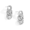 Dangle kroonluchter vintage elegante diamante strass holle ketting oorbellen voor vrouwen mode temperament geometrische sieraden cadeau