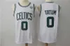 Homem Jayson Tatum Basketball Jersey 0 Jaylen Brown 7 Kemba Walker 8 para Fãs de Desporto Respirável Todo Costura Verde Preto Branco Cinza