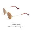 Vintage Round Polarized Hippie Sunglasses Small Circle Sun Glasses