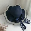 Wide Brim Hats Fisherman's Hat Elegant Mesh Big Straw Summer Seaside Holiday Beach Sunshade Sun Children Elob22