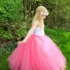 Hot Neonate Pastello Lungo Tutu Bambini Gonna di Tulle Pettiskirts Sottogonna Bambini Compleanno Festa di Natale Costume Gonne 210331