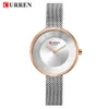Luxury Women Steel Mesh Watch Enkel klassisk armbandsur Curren Fashion Casual Quartz Kvinnors Armband Klockor Relogio Masculino Q0524