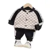 2 stuks jongen meisje kleding sets lente herfst winter peuter kinderen trainingspak voor jas broek pak kinderkleding outfits6264572