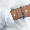 Pulseira redonda feminino bohemian aloy lota de tartaruga multicamada Bracelets conjunto de jóias acessórios de pulsoras por atacado
