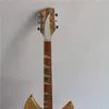 Semi-Hollow Natural Original Body E-Gitarre mit R-Brücke, Palisandergriffbrett und weißem Schlagbrett, kann individuell angepasst werden