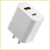 TYPE C USB Dual Port 2.1A Output Wall Chargers voor nieuwe iPhone 12 13 Pro Max Power Adapter Poly Bag