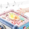 Baby Multifunctionele Hexahedron Speelgoed Piano Drum Puzzel Vroege Educatief Muziek Speelgoed