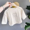 Lente Baby Meisjes Leuke Cartoon Beer Gedrukt T-shirts Katoen Kinderen Losse Casual Tees Kinderen Tops Kleding 210708