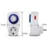 Timers 230V 16A Programmable Mechanical Mini Timer Switch Smart Countdown Socket 24 Hours Blue