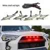 1Set Car Grid Light Small Yellow Light Grille Middle Mesh Light Suitable for Toyota 4RUNNER TRD PRO Off-road 2014-2019