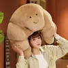 Simulation 3D Croissant longue bande en peluche gros pain poupée endormie laid mignon oreiller 28 pouces 70 cm DY509646958548