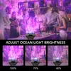 USB-ster Nachtlampje LED-effecten Muziek Starry Water Wave Lights Remote Bluetooth Kleurrijke Roterende projector Geluids-geactiveerde decorlamp