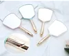Handle Cosmetic Mirrors Beauty Salon Hand Held Make-up Mirror Square Oval Gift Mirror Cosmetics Tool BC7966