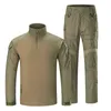 Camuflagem Calças Táticas Outono Homens Soldados Combate Airsoft Armário Militar Calças Elástico Carga Pant Trabalho Rip-Pare Calças Masculino H1223