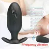 Anal toys Adult Sex Toy Electric Shock Vibrator For Men Prostate Massager Wireless Remote Control Powerful Plug G spot Stimulate 1125