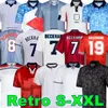 1982 1994 1998 2002 1996 2008 1989 Engeland voetbalshirts Verduisteringskits BECKHAM GASCOIGNE OWEN GERRARD Retro voetbalshirt BARNES 1990 mash up FOWLER ROBSON SCHOLES