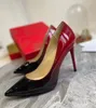Zapatos de vestir con tacones de aguja multicolores a la moda para mujer, ropa Formal, combinación informal de charol de Color para boda, 8cm
