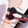 Designeruhr marke uhren luxusuhr frauen magnetische mesh gürtelband frauen mode kleid armband zegarek damski