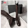 Moda Moda Moda Botas Meados Botinhas Altas Botas Punk Designer Pu Couro Mulher Sapatas Inglaterra Inglaterra Casual Senhoras Botas Y1125