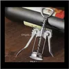 Openers Stainless Steel Bottle Handle Pressure Red Wine Kitchen Accessory Bar Tool Corkscrew Opener Mho4Q Jowub