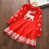 Bear Leader Girls Christmas Party Dress Fashion Kids Princess Dresses Söta Barn Kostymer Patchwork Mesh Vestidos 3 7Y 210708