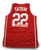 # 22 Jayson Tatum Chaminade High School Retro Basketball Jersey cousu personnalisé n'importe quel numéro nom maillots Ncaa XS-6XL