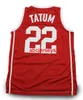 # 22 Maglia da basket retrò Jayson Tatum Chaminade High School Cucita personalizzata Qualsiasi numero Nome maglie Ncaa XS-6XL