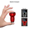 3.1A Aluminum Alloy 2 USB Ports Universal car cigarette lighter Dual Charger For iPhone Samsung Mobile Android Phone