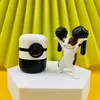 PRO12 Bluetooth V5.0 Earphone Minions Wireless Earphones Stereo Sport mini Headphones Earbuds gaming headset LED Power display