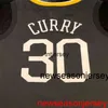 Tani niestandardowy stephen curry #30 Męska Jersey zszyta męskie koszulki do koszykówki XS-6xl