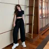 Houzhou estilo coreano sweatpants corredores mulheres harajuku cintura alta harem calças jogging casual calças soltas ulzzang all-match 211115